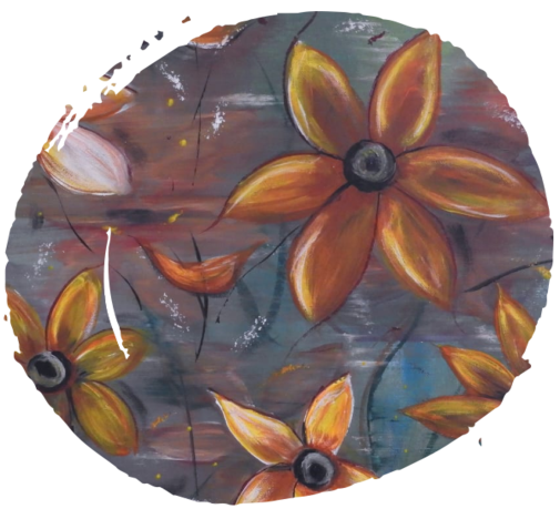 Bild mit Blumenmotiv